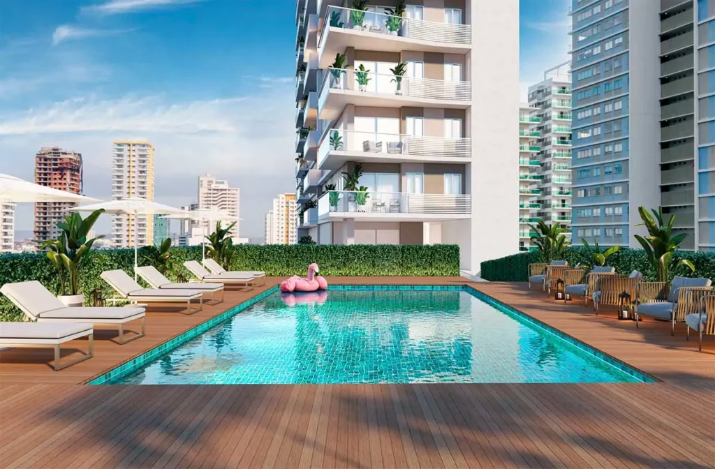 Piscina panoramica en Itaca Tower